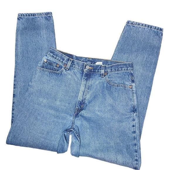 Vintage Levi's 512 Slim Fit Tapered Leg Medium Wash Jeans, Sz 14/30 Junior Long - Picture 2 of 11